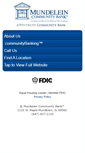 Mobile Screenshot of mundeleinbank.com